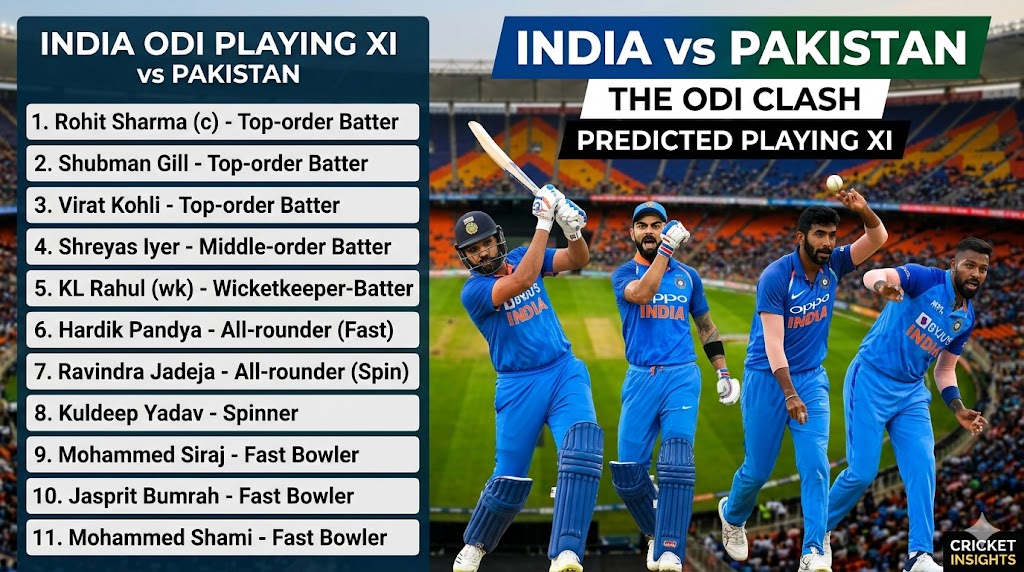 Cricket Playing Xi Explanation With Roles